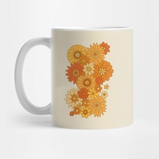 70s Retro Daisy Floral - Harvest Mug